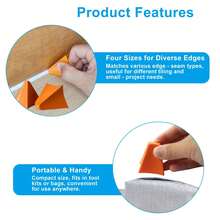 Multifunctional Caulk Removal Tool Set, Silicone Caulk Smoothing Scraper Rubber Joint Repair Tool, Kitchen Bathroom Window Gap Glue Repair Tile Beautification Tool - A - View 8