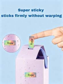 Custom Waterproof Stickers, Personalized Name Labels-Featuring A Wide Variety Of Colorful Background Options. Ideal For Personal Belongings, Office Essentials, And Home Decor-Add A Personalized Touch To Your Living Space! - Style 10 - View 5