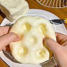 Soft Cheesy Squeeze Toy, Slow Rebound Texture, Fidget Desk Decor, Stress Relief, Squishy And Soft - Multicolor - View 2