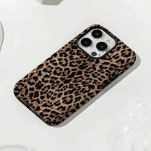 Funda de móvil estampado leopardo negro, compatible con varios modelos de - Rosa - Ver 6