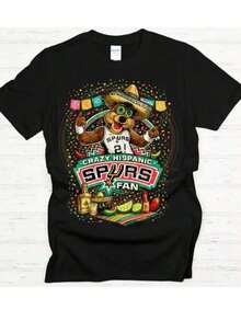 Camiseta Holgada Estampada de Moda 2026, Camiseta Los Spurs Loteria, Camisetas con Temática Deportiva, Camiseta Gráfica, Imprescindible para los Fans, Camisetas Divertidas, Camisetas de Música Popular, Conjuntos a Juego para Padres e Hijos, Unisex, Ropa para Niñas Pequeñas, Ropa para Niños, Camisetas Gráficas para Hombres. - Blanco - Ver 12