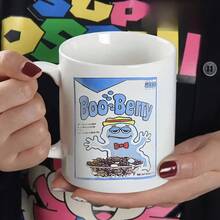 [24-Hour Shipping Within Mexico] Double-Sided Werewolf Cereal Box Mug, Collect All Five!! Vintage Cereal, Halloween Cereal With Monsters, Original Gift - Ceramic 11oz - 1 - 查看 5