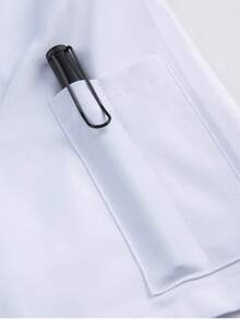 New Chef Uniform Short Sleeve Premium White Breathable Mesh Unisex High-End Hotel Kitchen Western Restaurant Fast Food BBQ Bakery Coffee Shop Apparel - White - View 8