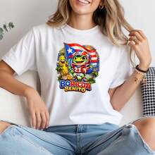 Boricua Coqu Frog Football TShirt, Puerto Rico F1lag Pride Pltano Meme T1EE.100% Pure Cotton T-Shirt Fashion Breather Comfort Daily Wear Casual And Loose-Fitting Version Same For Both Men And Women - 白色 - 查看 1