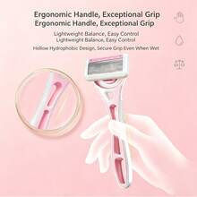 10-Layer Manual Lady's Hair Removal And Shaving Kit - A Comfortable Razor Suitable For Underarm Hair Removal - 1 Handle + 8 Blades - View 2