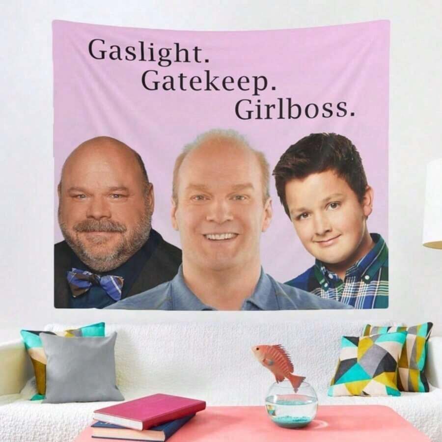 Gaslight Gatekeep Girlboss - Bertram, Gibby, Bob Duncan Tapestry, Hostel Dorm Decor, Funny Bertram, Gibby, Bob Duncan Wall Hanging Gift Idea - 彩色 - 查看 1