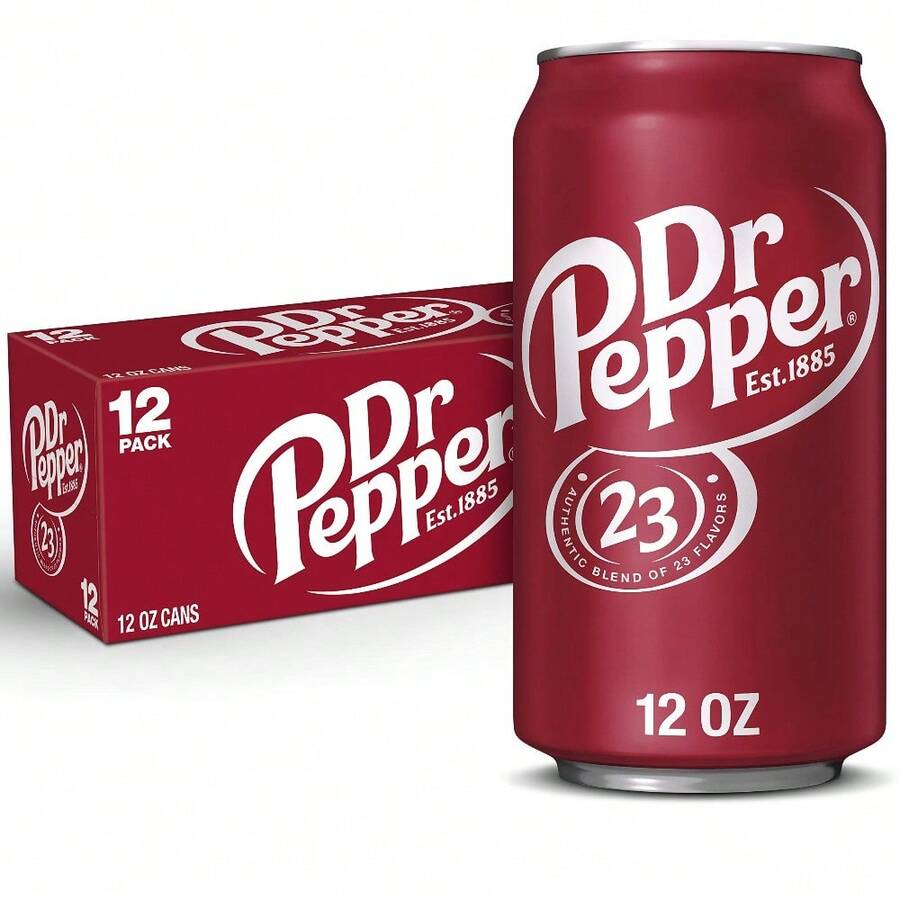 Dr Pepper Soda, 12 Fl Oz Cans, 12 Pack - Regular - View 1