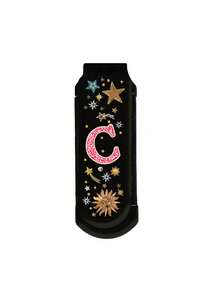1pc 2-In-1 Foldable Makeup Mirror, Retro Creative Star & Letter Design, Foldable Portable Mini Comb With Mirror, Fashionable Beauty Tool For Travel And Gift, Dual-Use Air Cushion Comb, Scalp Massage Hair Brush, Perfect For Travel And Gifting - Multicolor - View 17