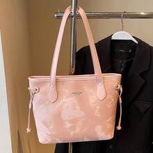 Korean Version Of The Simple Temperament Large-Capacity Commuter Shoulder Bag Women's Fashion High-End Sense Of Small Fresh And Versatile Underarm Tote Bag - Black With Bear Head Knot - View 8