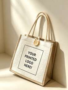 Custom Photo Linen Tote & Cosmetic Bag Set, Large Capacity Portable Shopping Bag. Perfect For Daily Commute, Travel, Beach And Outdoor Use. - Multicolor - View 11
