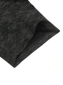 Fractyr Camiseta de manga corta de cuello redondo con estampado de dinero, de corte holgado y estilo casual de calle para hombre, para el verano 9Y55 - Negro - Ver 8