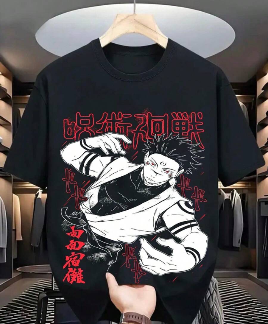 Choso T-Shirt Girls Horror Anime Manga JJK Gift Shirt All Sizes - 黑色 - 查看 1