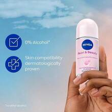 NIVEA 妮維亞珍珠美肌止汗滾珠 50ml | 持久清新、肌膚光滑 | 48小時異味防護 | 含珍珠精華溫和配方，無酒精 - Pearl & Beauty - 50ml - 查看 3