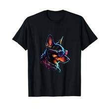 Moda Camiseta Retro Abstracta En Miniatura Para Amantes De - Negro - Ver 6