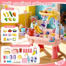 2026 Upgraded Water Play Table With Pump,6-In-1 Double-Layer Toddler Sensory Play Set,Water Table Toy For Kids 3+Years - Pink - View 6