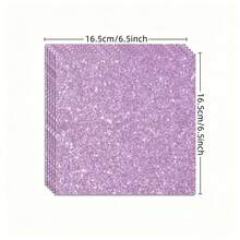 10/20/40pcs Lavender Purple Party Napkins, 6.5 Inch, Perfect For Weddings, Birthday Parties, Girls' Gatherings, Afternoon Tea, Picnics And Party Decorations - Pinkish-purple - View 6