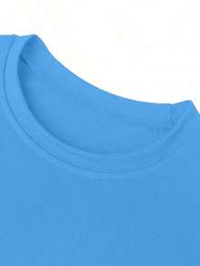 Ropa de algodón para adolescentes, camiseta con estampado de letras inspirada en Y2K - Cuello redondo casual, manga corta, lavable aáquina - Perfecta para primavera/verano/otoño, moda, ropa urbana, unisex, hombres, mujeres. - Burdeos - Ver 5
