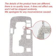Rhinestone Gear Shift Box Frame Decorative Stickers, Gear Shift Panel Decorative Cover Stickers, Shiny Gear Shift Cover Car Interior Accessories, Suitable For 2012-2018 Auto Accessories - Rhinestone Stickers - View 8