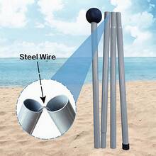 Beach Tent, Indoor Outdoor Portable Easy To Use Pop Up Canopy Upf50+ Sun Large Shelter Protection Stable Extra Windproof Ropes Carry Bag, For Friend Family Garden Lawn Yard Holiday Travel Camping Hiking Garden Picnics Fishing Backyard Fun Trips - Multicolor - View 7