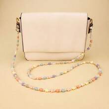 1 unidade de cordão para celular com estrela colorida e pérolas, em um lindo esquema de cores inspirado em macarons, perfeito para presentear amigas. Ideal também como acessório para bolsas e outros itens. - cor - Ver 2