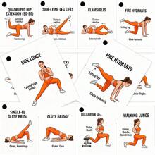 Glute Training Cards - Illustrated Bodyweight Training Set, Includes Step-By-Step Guide | Home Fitness Flash Cards For Enhancing Glute And Lower Body Strength - A - View 6