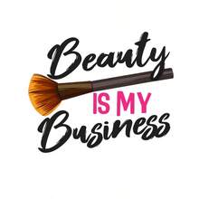 1pc/2pcs/3pcs Beauty Is My Business Pattern Heat Transfer Stickers, Suitable For DIY T-Shirts, Jeans, Pillows, Backpacks, Hats And Sofa Covers, Waterproof, Fade-Resistant, Durable, Washable Plastic Stickers, Fun Patterns, Fabric Decoration, Clothing Embellishment, Craft Enthusiasts - Multicolor - View 1
