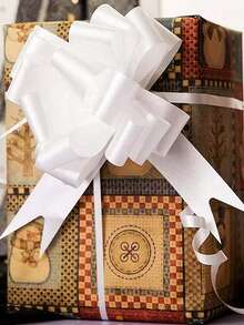 10/20/30/50 Stücke weiße Hochzeitsauto-Schleifen, Geschenkverpackung, Hochzeitsdekoration, Stuhldekor, geeignet für Weihnachten, Valentinstag - Mehrere Stile - Übersicht 7