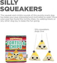 Outward Hound Snack Bag Tortilla Chips Puzzle Squeaky Dog Toys - ColorI - View 3