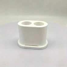 1/2個電動牙刷頭收納盒 電動牙刷頭置物架 塑膠浴室檯面收納架 省空間牙刷架 無需安裝/無需電源 1/2/3件入 - 彩色 - 查看 4