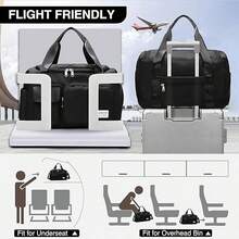 1Pc Large Capacity Travel Bag, Portable Portable Storage Bag, Sport Gym Bag For Women Men Shoulder Crossbody Bag, With Shoes Compartment And Wet Dry Storage Pockets Workout Fitness Yoga Pilates Swim Beach Luggage Travel Duffle Bag, Gift For Women Men, Travel Essential - Multiple Styles - View 2