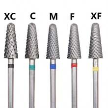 Easy Nail 1 pièce Foret à ongles en carbure de tungstène M0513 - Façonnage naturel des ongles, concentricité supérieure, outil de manucure professionnel - Multicolore - Voir 1