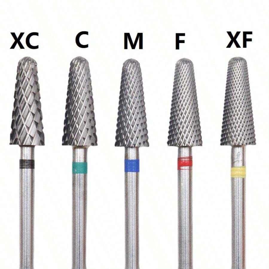 Easy Nail 1 pièce Foret à ongles en carbure de tungstène M0513 - Façonnage naturel des ongles, concentricité supérieure, outil de manucure professionnel - Multicolore - Voir 1