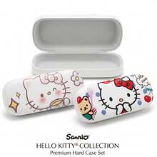 Hello Kitty 硬质眼镜盒，高品质便携式女士眼镜盒，时尚眼镜收纳盒，卡通设计 - 彩色 - 查看 7