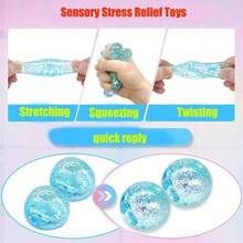 1/2/5/10 Stück Stressabbau-Schaumbälle für Erwachsene, bunte langsame Rückfederung Stressabbau-Spielzeug, weiche Memory-Gel-Sensorikbälle elastische Spielzeuge, Handübungsbälle, Geburtstagsgeschenk, zufälliger Stil und Farbe - Verschiedenfarbig - Übersicht 7