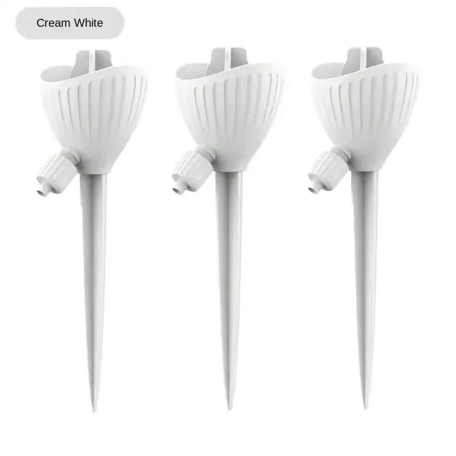 Dispositivo automático de riego de flores para plantas en macetas de interior, de riego por goteo, aparato para regar plantas, herramienta de riego por goteo para jardines interiores y exteriores. - Blanco - 3 piezas - Ver 1
