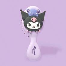 Miniso 三麗鷗角色 3D 按摩氣墊梳 My Melody&Kuromi&Cinnamoroll&Hello Kitty&Hangyodon，彈性墊緩解頭皮緊張，平滑齒保護頭髮，便攜式美髮工具 (1 PC) - 多色 - 查看 10