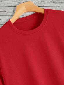Manfinity Men's T-Shirt With Poker Print. - Red - View 6