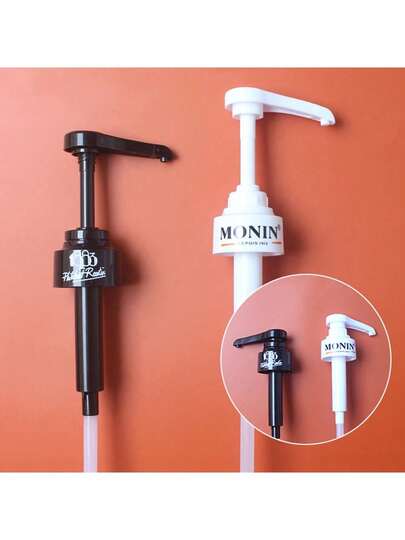 1pc Coffee 1 Liter Dispenser Syrup Pump Liquid Dispenser For Syrup 10ml Juice Bottle Dispenser Pump