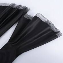 Plus Size Gothic Long Dress For Renaissance Cosplay; Halloween Dance Cosplay Costume In Stock. - Black - View 9