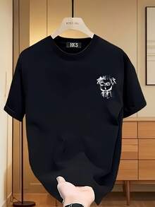 Casual Niche Versatile Heavy Cotton Short Sleeve-Shirt Men Summer New Youth Half Sleeve Top Tee - White - View 7
