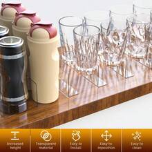 15pcs L-Shaped Desktop Edge Guards, Transparent Self-Adhesive Anti-Fall Edge Protectors, Removable Design. Suitable For Dining Tables, Office Desks, Kitchen Countertops And Bedside Tables. Easy Installation Without Tools, Effective Blocking And Protection. - Multicolor - View 6