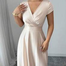 Women Long Dresses - Champagne - View 5