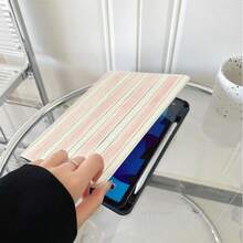 1件書本式翻蓋平板保護殼，多角度支架，附筆槽，相容 iPad 10代 10.9吋 2022 智慧保護殼/Air 13(M3 2025)/Air 11(M3 2025)/11(A16 2025)/Galaxy Tab S10+/S9/A17，適用於 Pad、MatePad、Pad、Honor Pad、Pad - 彩色 - 查看 3