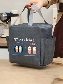 Kit de emergencia médica a prueba de humedad y polvo con patrones de píldoras de colores, organizador de medicamentos de repuesto, bolsa de almacenamiento con compartimentos múltiples, bolsa de maquillaje portátil para personal médico y trabajadores de oficina, bolsa de aseo y acicalamiento multifuncional para viajes de negocios, viajes diarios, uso doméstico, bolsa de primeros auxilios, estuche de pastillas, soporte de medicamentos, contenedor de cosméticos, bolsa de suministros de atención médica, artículo esencial para dormitorio y oficina, regalo de graduación - Multicolor - Ver 15