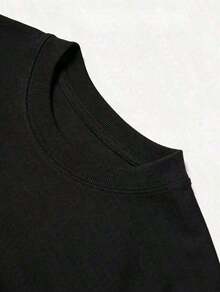 Camiseta con Estampado Gráfico Divertido de Calvo - Manga Corta, Cuello Redondo, para Fiestas, Deportes y Uso Casual - Ideal para Cumpleaños, Amigos y Ocasiones Especiales - Negro - Ver 3