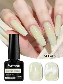 Mtssii 7ml 奶油糖果色凝膠指甲油 8色閃亮亮片半永久 UV LED 浸泡式卸除指甲油 長效果凍糖果風夏季美甲凝膠 DIY 美甲適用於沙龍與居家 柔和閃光美甲用品 - 彩色 - 查看 14