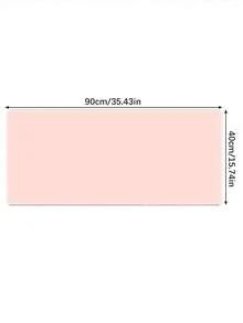 INS風粉色純色滑鼠墊 90*40cm 大尺寸可愛桌面裝飾墊 加厚防滑辦公電競鍵盤墊 - 查看 9