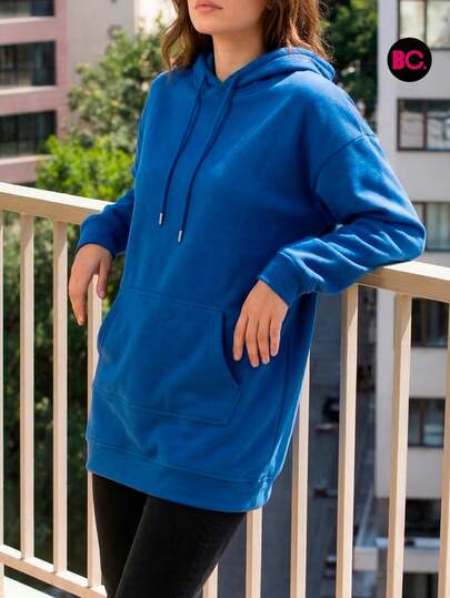  BIG CITY Sudadera Oversize Holgada Dama Con Gorro Hoodie Moda