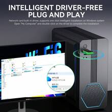 VegGieg 2-In-1 USB WiFi 6 + Bluetooth 5.4 Adapter, Plug And Play, 1100Mbps High-Speed Transmission, Wireless WiFi Receiver + Bluetooth Adapter For Desktop And Laptop - Black - View 4