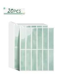 4/10/20pcs 11.43in X 9in Peel And Stick 3D Wall Tiles, Suitable For Kitchen, Bathroom, Wall - Green Pomelo Brick - View 13